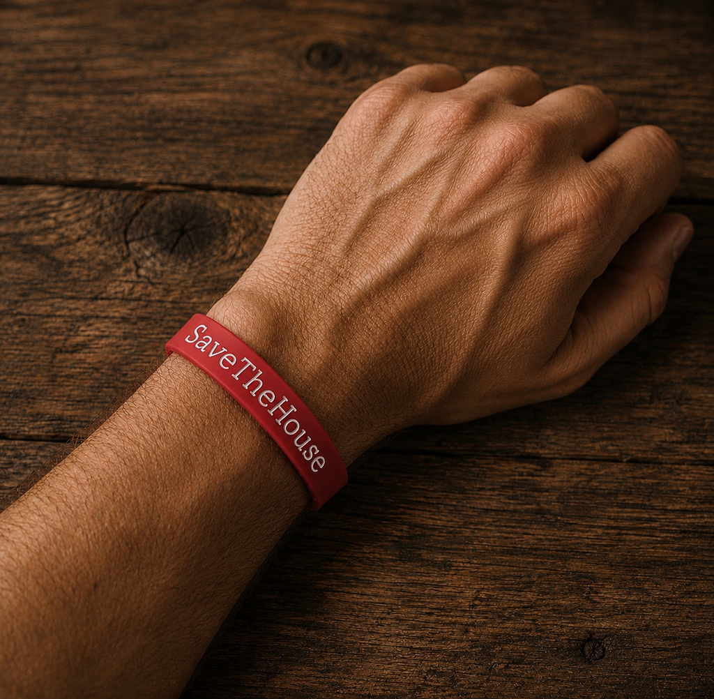 Save The Arnold Estate RED Wrist Band!