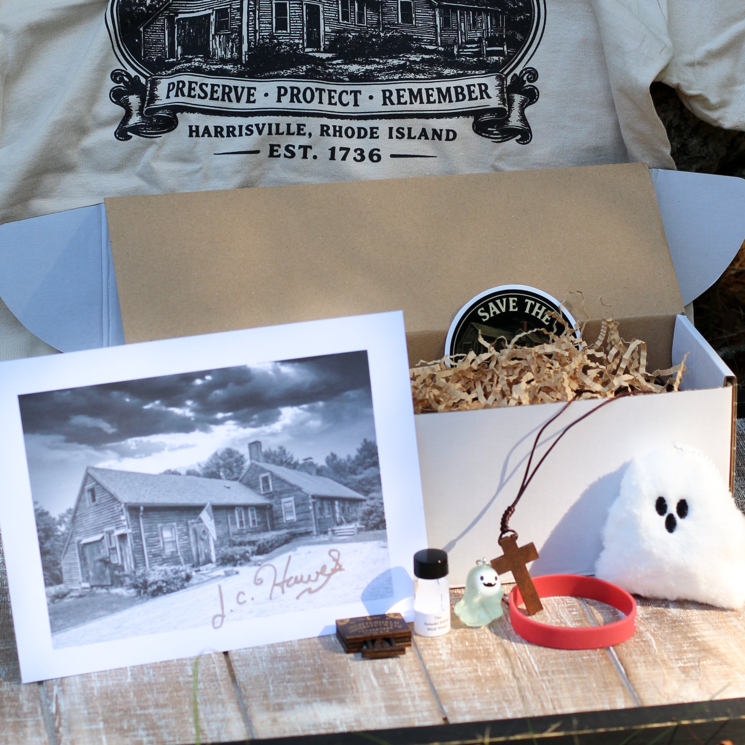 NEW LOGO Save The Arnold Estate Bundle Box! (Tan Shirt)