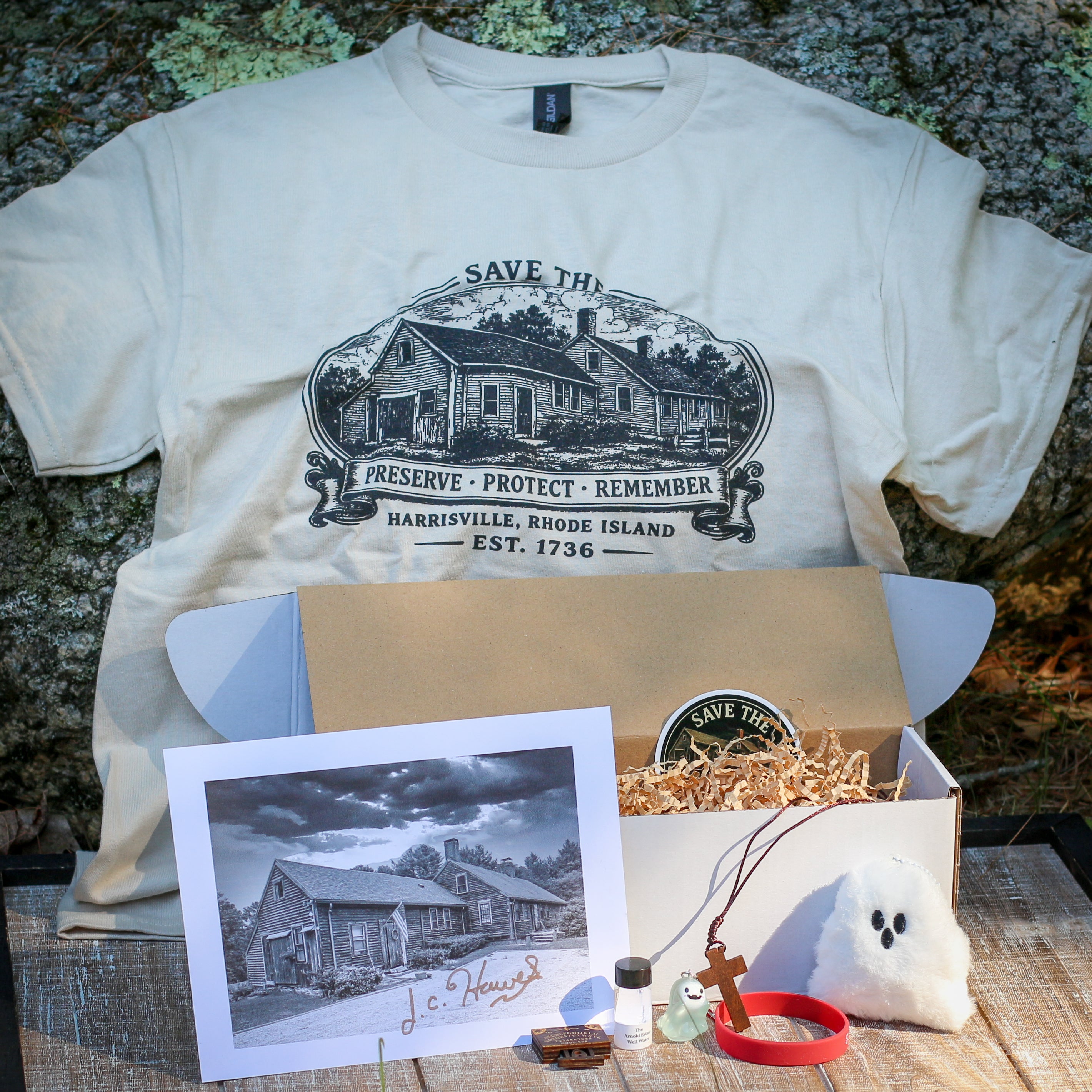 NEW LOGO Save The Arnold Estate Bundle Box! (Tan Shirt)