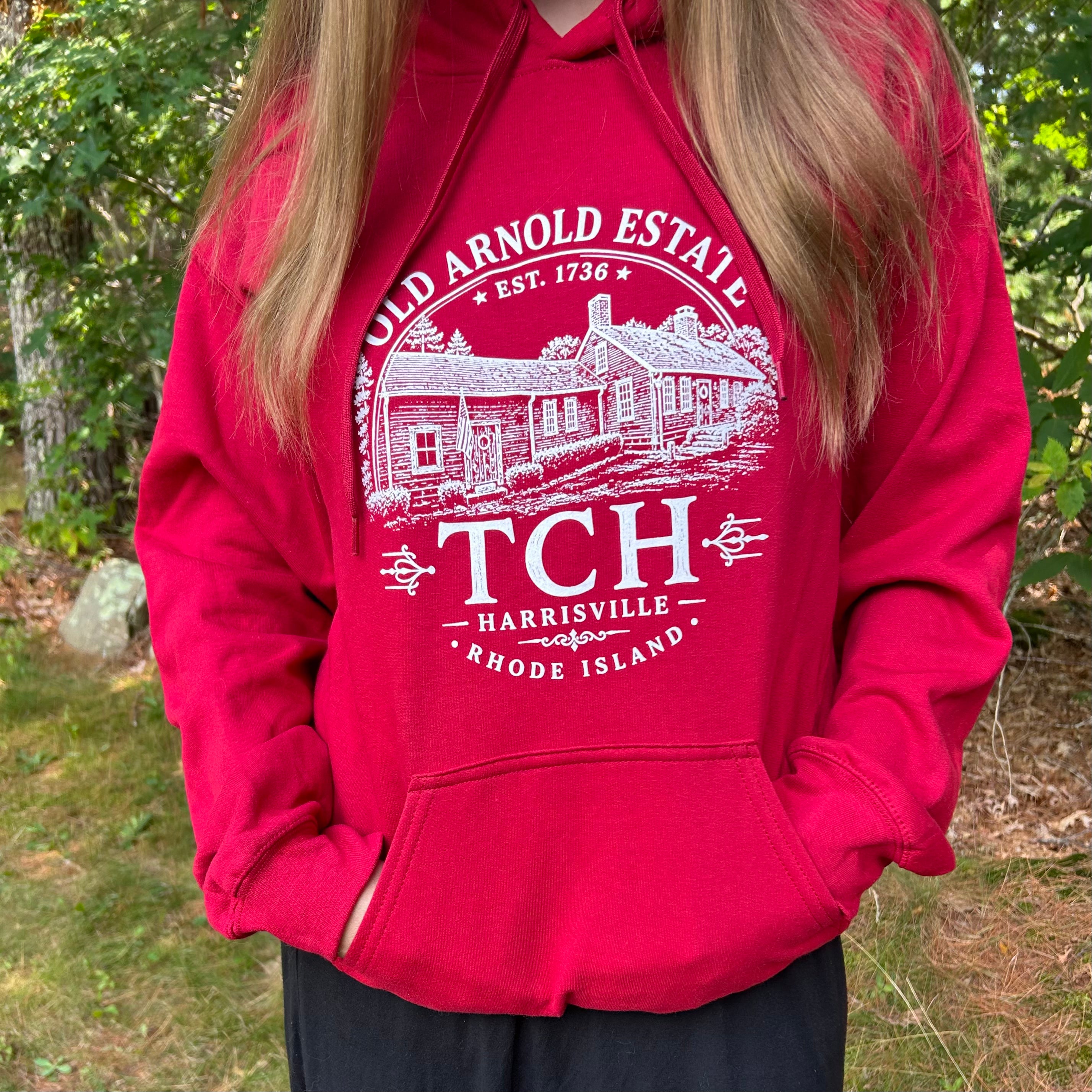 NEW! Support The Arnold Estate - CRANBERRY Hoodie!